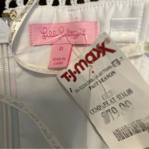 Lily Pulitzer Brynn Pink Sunset Strapless Dress Sz. 0 - Picture 10 of 15